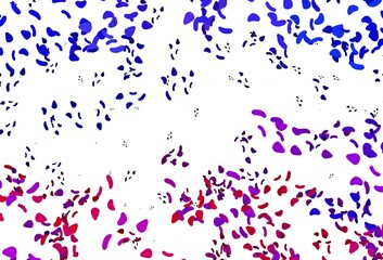 Light Pink, Blue vector backdrop with abstract shapes.