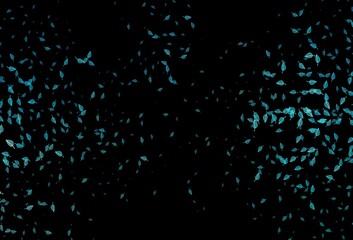 Dark BLUE vector doodle layout.