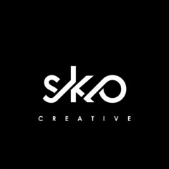 SKO Letter Initial Logo Design Template Vector Illustration - obrazy, fototapety, plakaty