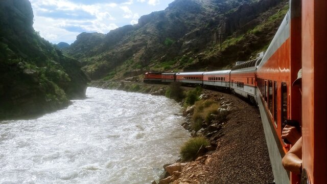 Train In The Royal Gorge.