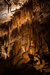 Fototapeta na wymiar Interior of Mendukilo cave in Navarra