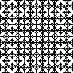  floral seamless pattern background.Geometric ornament for wallpapers and backgrounds. Black and white pattern.