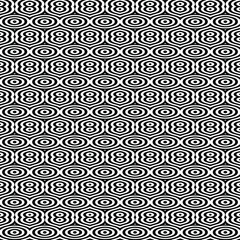 floral seamless pattern background.Geometric ornament for wallpapers and backgrounds. Black and white pattern.