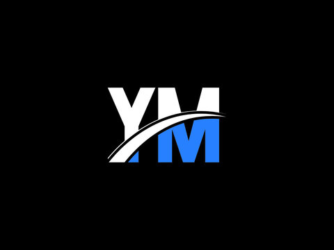 Letter YM Logo Image, ym Letter Logo Design For Business