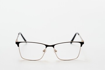 vintage glasses isolated on a white background