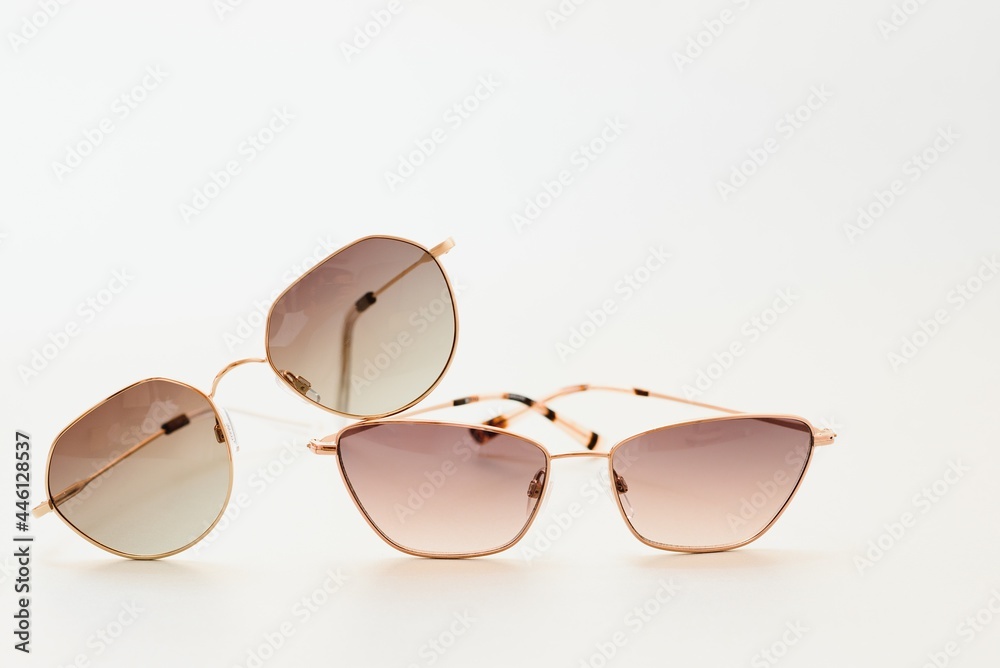 Wall mural sunglasses isolated on white background