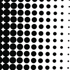 Black halftone background. Black polka dot. Halftone pattern. Modern Halftone Background, backdrop, texture, pattern. Vector illustration. Halftone Backdrop.	