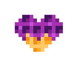 Obraz premium Heart waffle pixel art. Vector illustration. Valentine's Day. 