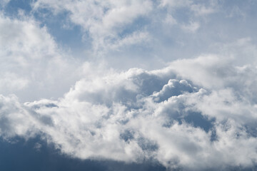 Cloudy sky on a rainy day.