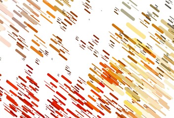 Light Yellow, Orange vector texture with colorful lines.