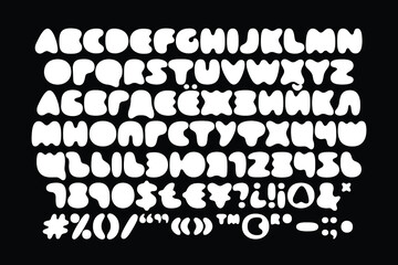 Soft, friendly and nice unicase latin and Cyrillic font, designed for maximum visual and emotional impact, great for branding, social media, headlines, large-format print, editorial and swag design.