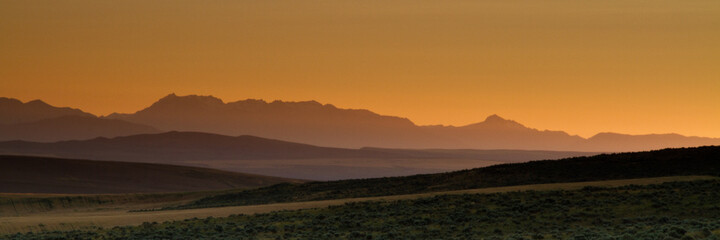 sunrise over the mountains