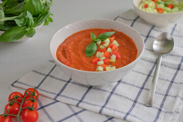 Spanish tomato soup Gazpacho 