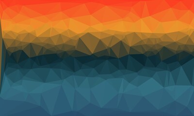 abstract multicolored background with poly pattern