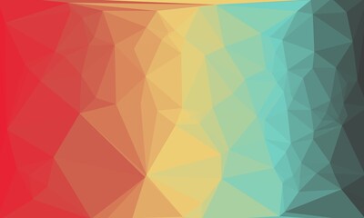 abstract multicolored background with poly pattern