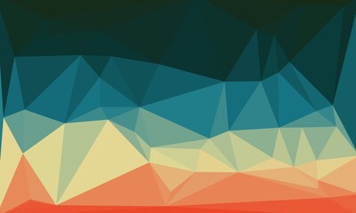 Fototapeta premium vibrant abstract colorful polygonal background