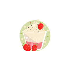 Milkshake Icon On White Background