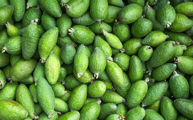 Acca sellowiana - Delicious feijoas in the traditional Colombian market