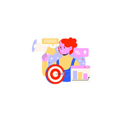 Advertising Vector On White Background