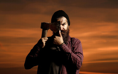 lumberjack hipster on twilight
