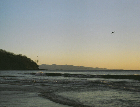 Nicaragua Sunset On The Beach 35mm Film