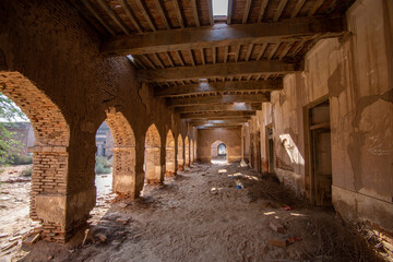 Fototapeta na wymiar Ruins of Derawar Fort near Bahawalpur, Punjab, Pakistan