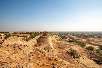 Ruins of Derawar Fort near Bahawalpur, Punjab, Pakistan