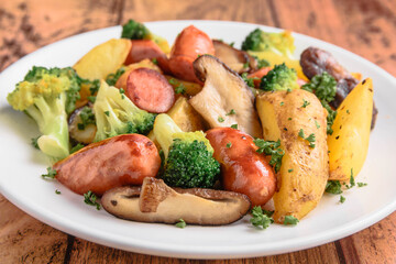 ウインナーと野菜の炒め物