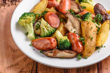 ウインナーと野菜の炒め物