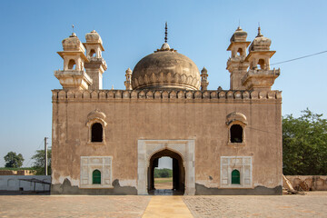 Bahawalpur, Pakistan. December 29, 2017. Abbasi Jamia Mosque Fort Bahawalpure.
