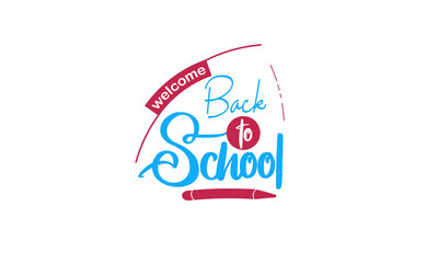 Back to School Typography, Back to School Vector Illustration