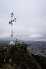 The hill of the Cross on the heights of Bogota in Colombia