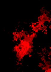 ホラーな幻想的な赤と黒の滲むテクスチャ背景