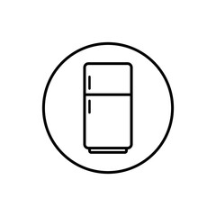 refrigerator flat icon vector illustration
