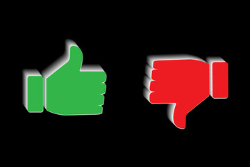 Like dislike, great design for any purposes. Social media icon. Vector illustration. Stock image.