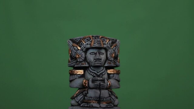 Totem Azteca Maya Chroma Key Green Screen Background