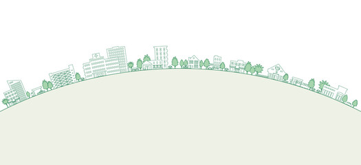 街並みのベクターイラスト © keko-ka