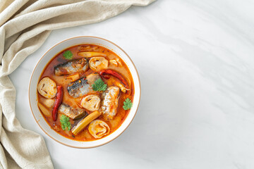 Tom Yum canned mackerel in spicy soup