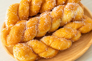 sugar doughnut in spiral shape