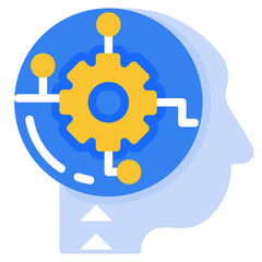 artificail intelligence flat icon