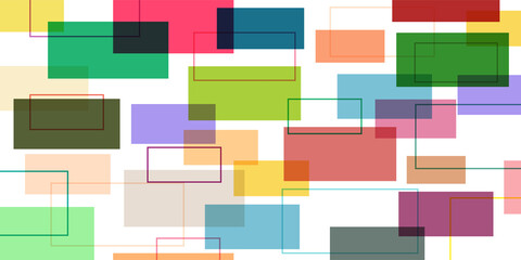 Square shape multicolor colorful pastel abstract background. Vector illustration.