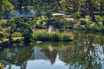 Fototapeta na wymiar Hibiya Park in Chiyoda City, Tokyo, Japan