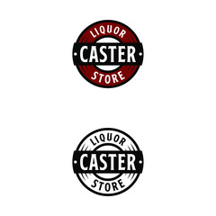 
Vintage Label Liquor Store Badge Logo Design