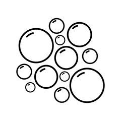 Vector Bubbles Illustration On White Background