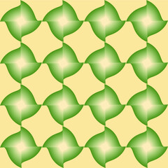 yellow, green  geometric pattern.  Decorative print, pattern. 