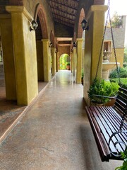 courtyard of the church