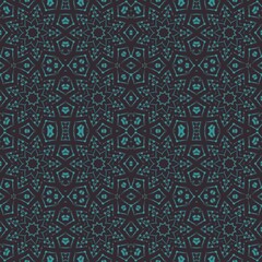 seamless blue tiled pattern on dark background 