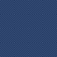 abstract seamless tiled pattern with rhombuses on blue background 