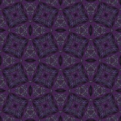 abstract seamless tiled pattern on purple background 