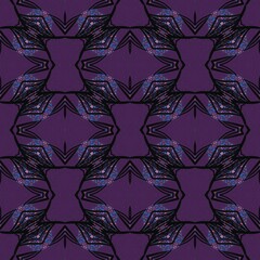 abstract seamless tiled pattern on purple background 